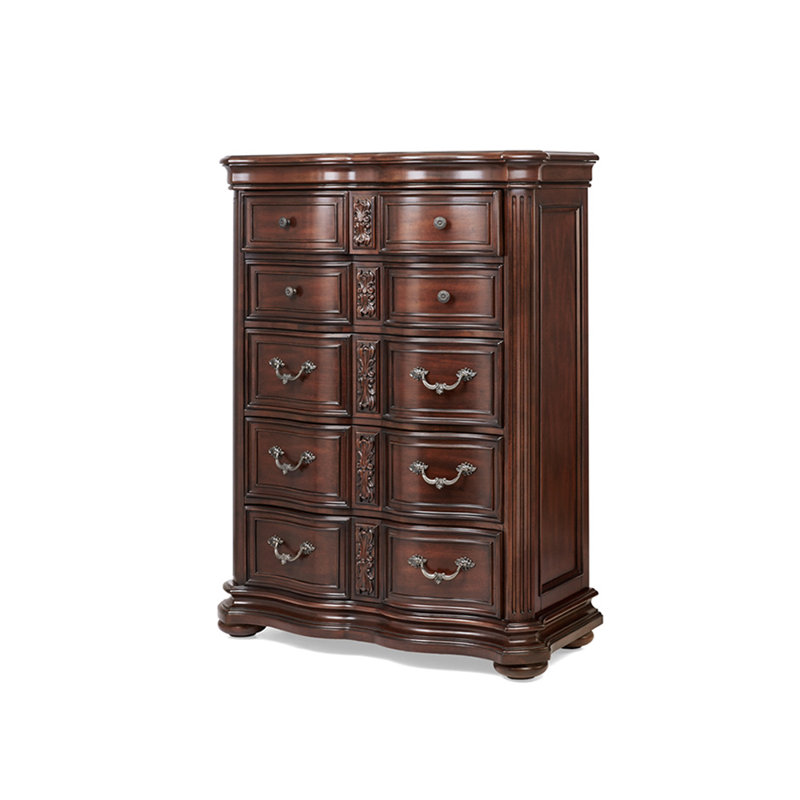 Table de chevet européenne en bois massif. Commode d'appoint