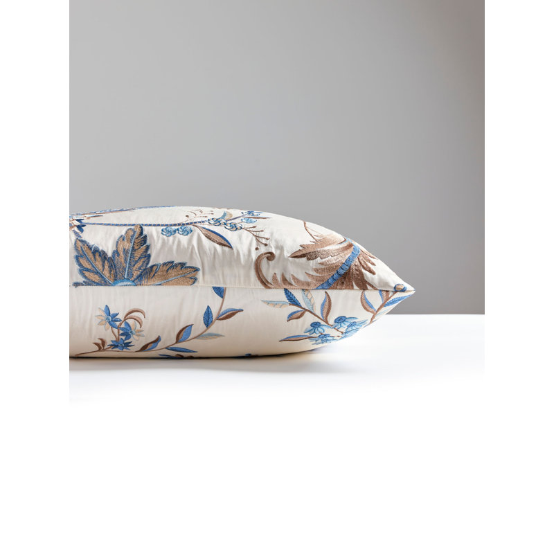 The MET x The House of Scalamandre Seraphine Pillow, Sky/Stone Floral