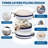 Geometric Comfort Wowmax Pouf Ottoman with Storage, Round Ottoman Foot Rest Pouf Ottoman Stuffed Poufs for Living Room Compression