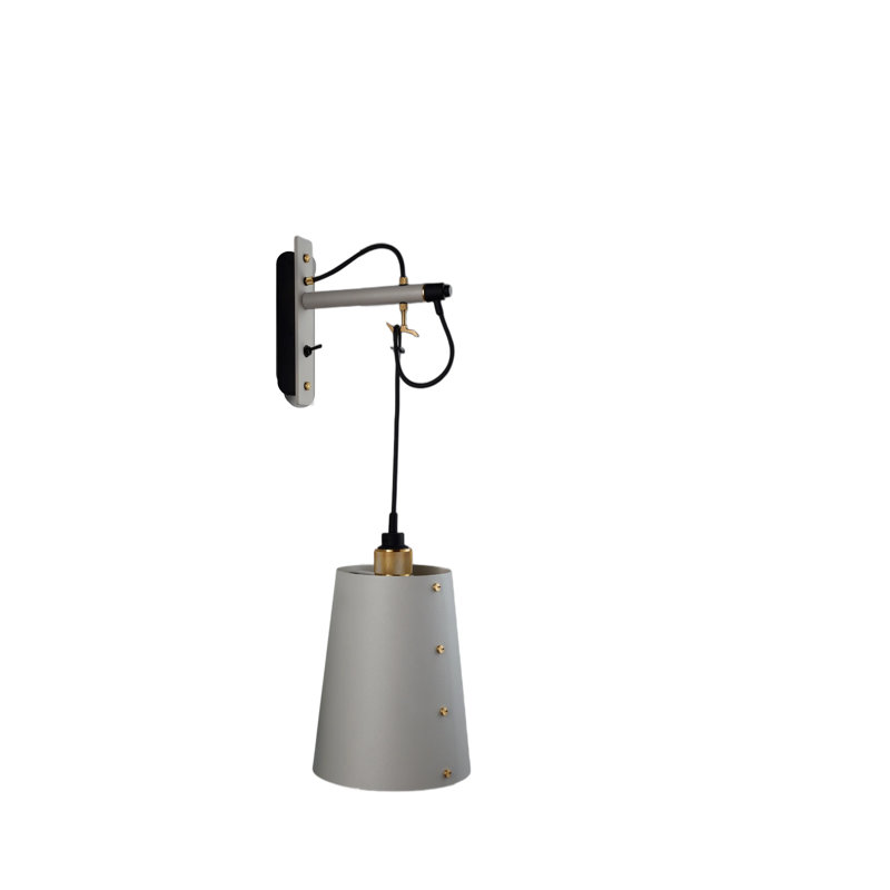Armed Sconce, 10.2 x 8.3, Stone/Brass