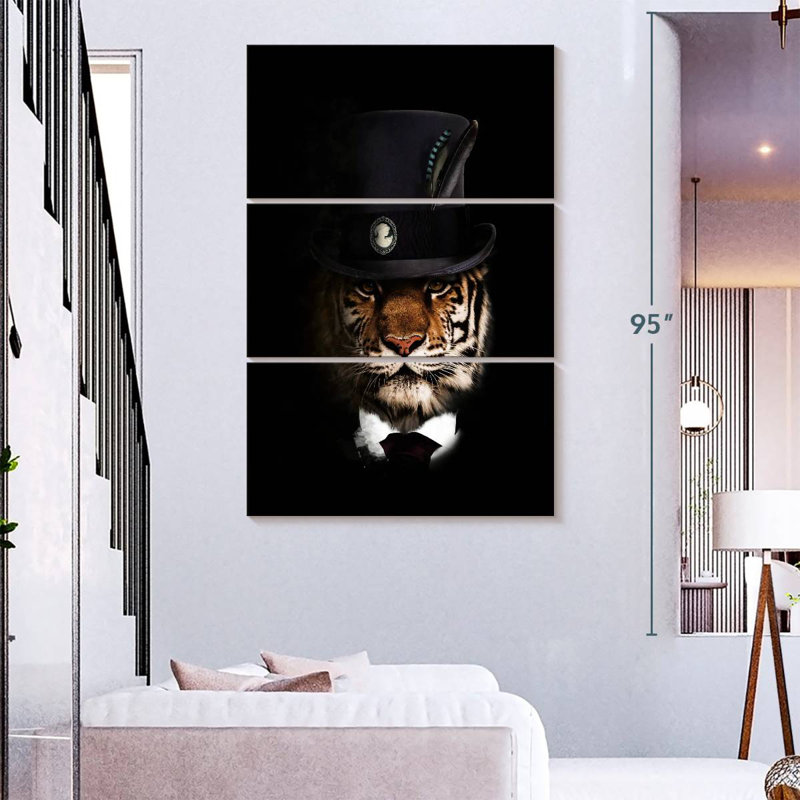 Ketti Classy Tiger I, 74" H x 48" W