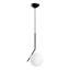 Lustre ajustable en métal noir, 29,5 po x 19,7 po x 45,3 po | Conception élégante avec 1 x douille G9 (8 W maximum) | Parfait pour le salon, la salle à manger et les vestibules | Luminaire élégant pour la maison avec culot de 19,7 po de diamètre-1663488566