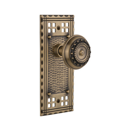 Craftsman Plate with Meadows Door Knob