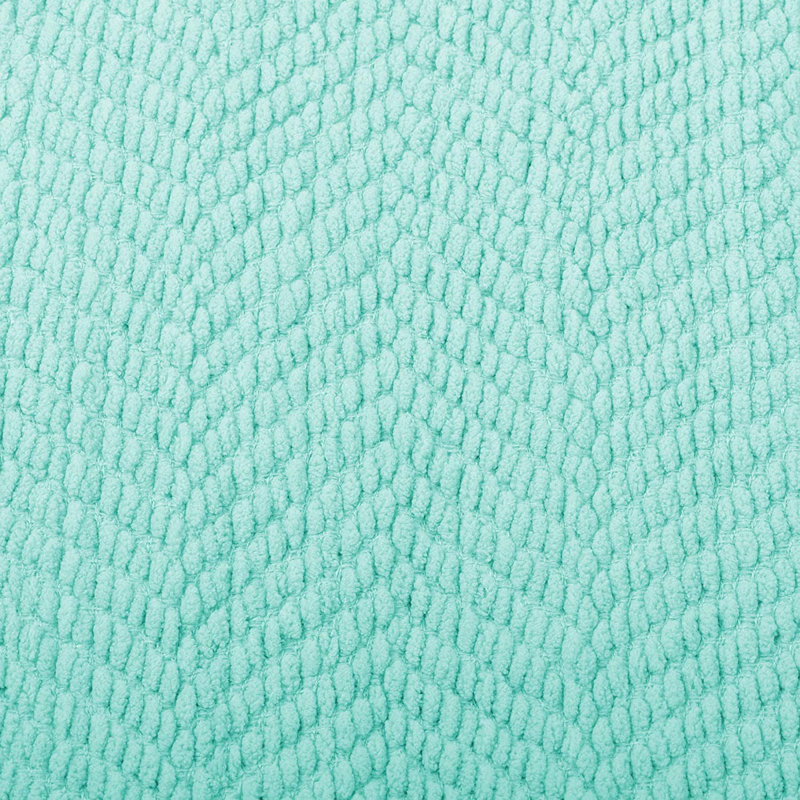 Bay Green Knitted Microfiber Reversible Throw Blanket