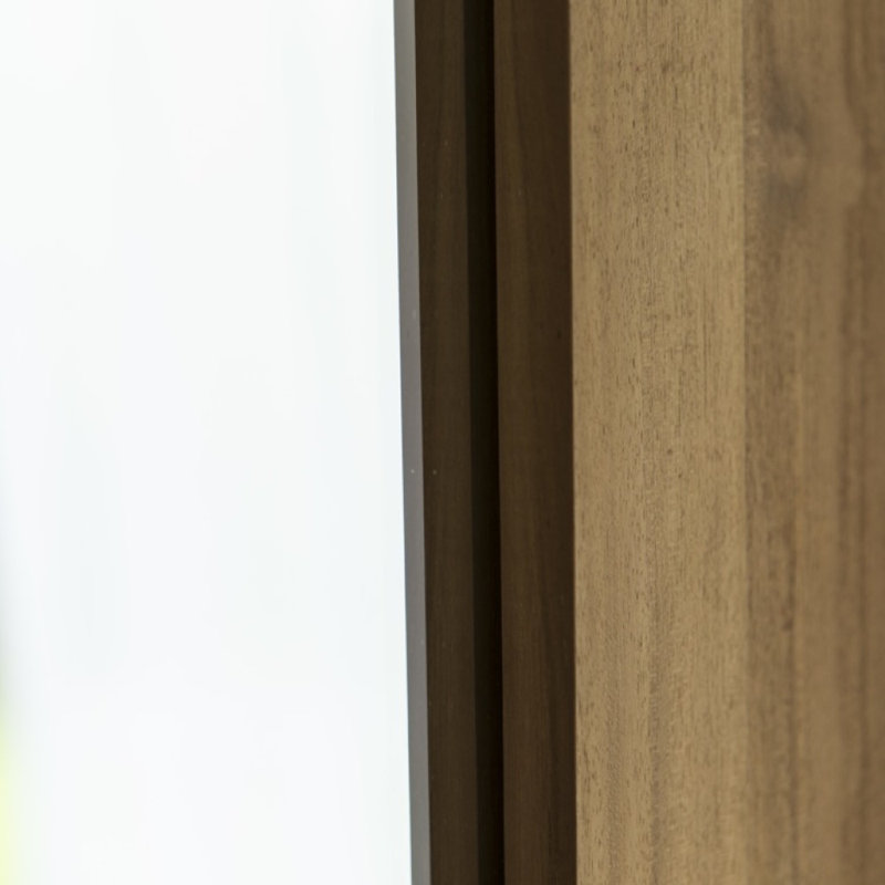 Square Solid Wood Rectangle Mirror