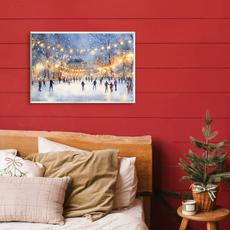 Plaque de glace sous les lumières, design by Creative Studio, H 13 po x l 19 po