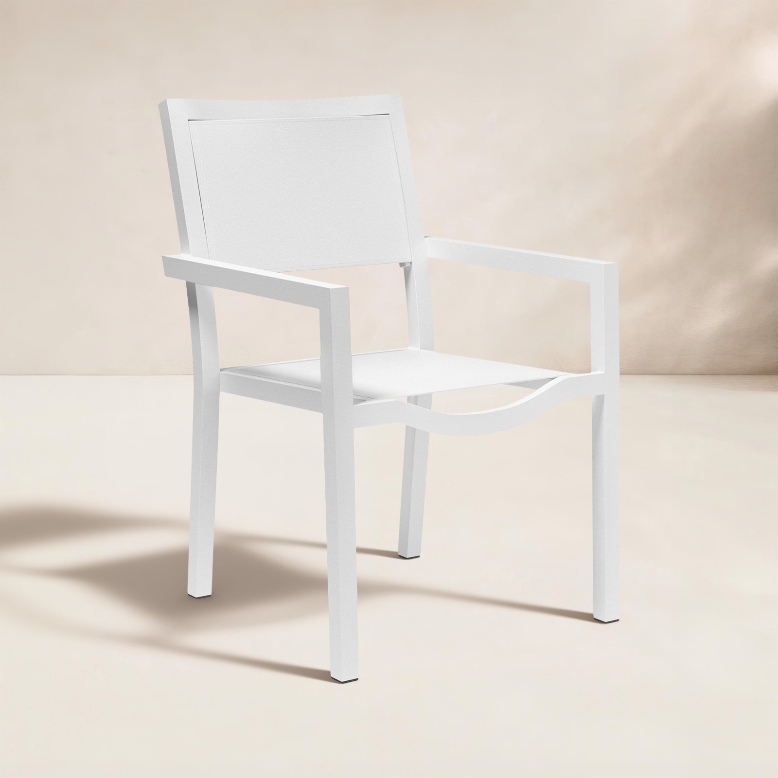 Curacao Stackable Aluminum Patio Armchair