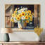 «Summer Daisies Bouquet At The Barn II» - marguerites, art mural sur toile-1606390096-1606390103-1606390100