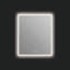 Miroir mural rectangulaire DEL avec cadre en aluminium, désembueur, température et luminosité réglables - bronze brossé Eden 30 po x 36 po Eden-120782394-106331066