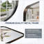 Miroir de salle de bain ovale moderne |  Cadre-424648694-406325278