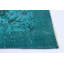 Tapis unique en laine turquoise 7 pi 7 po x 11 pi 1 po One Age of a Kind Goshorn