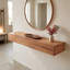 Tablette de manteau de cheminée en bois massif rustique, tablette flottante murale pour la décoration intérieure