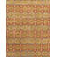 Hand Knotted Wool Ikat Area Rug in Brown/Red/Yellow-61610861