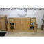 Delapaz 1231mm Single Bathroom Vanity with Vessel Stone Basin-37305131