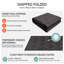 Tapis de sol à chevrons noirs et diamants, lavable à la machine, en polyester avec envers antidérapant-289589190
