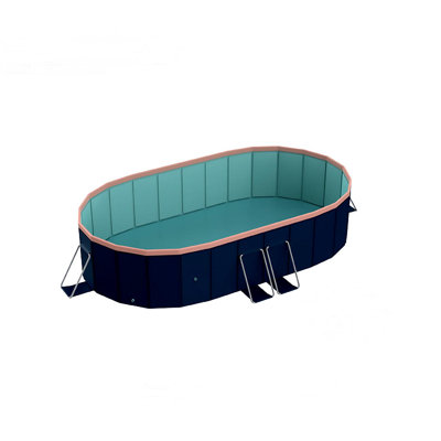 2.1M PVC Folding Pool (Not Inflatable) Bathes And Cools In Summer, Suitable For Outdoor Patio Beach Garden