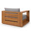 Chaise de patio en bois d'acacia Tahoe