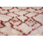 Tapis marocain rétro à poils longs moelleux