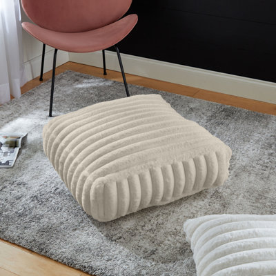Faux Fur Reversible Throw Pillow