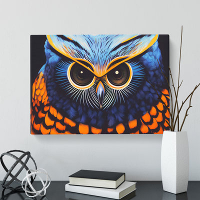 Arty Owl - Wrapped Canvas