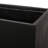 Outdoor Lightweight Concrete Flower Container - 30.82" W X 15.96" D 16" H Black Magnesium Oxide Plant Holder