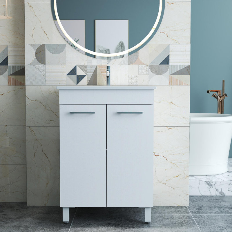 Meuble-lavabo simple 24 po avec lavabo, 24"
