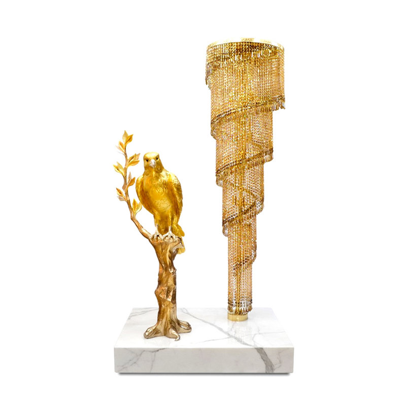 Lampe sur pied en cristal Kaddour
