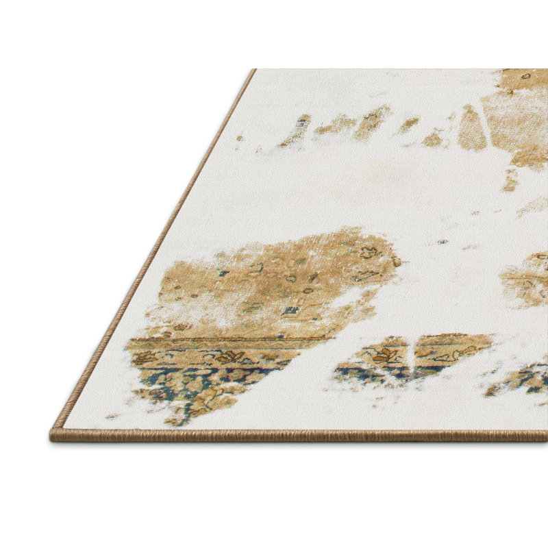 Abstract Indoor Rug, Rectangle 4' x 6'