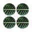 Sous-verres ronds en cuir tropical-119015389
