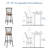 Bumpy Swivel Upholstered Adjustable Height Counter Stool with Metal Frame-1818057195