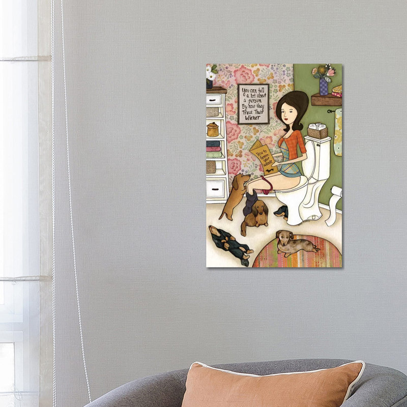 «Your Vienna» par Jamie Morath - peinture sur toile tendue, H 26 po x l 18 po x 1,5 po