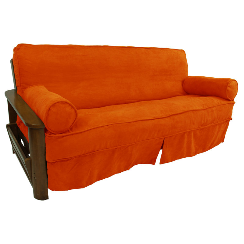 Housse pour futon à coussins carrés/rectangulaires, Tangerine