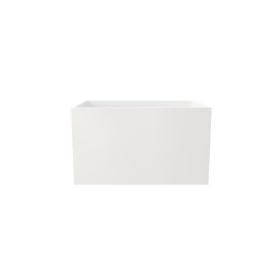 42.58-inch Depth Acrylic Bath Tub In Gloss White, Resin Construction, Non-slip Surface, Comfortable Design For A Great Bathing Experience 43-inch Modern White Soaker Tub, Fiberglass Reinforced,