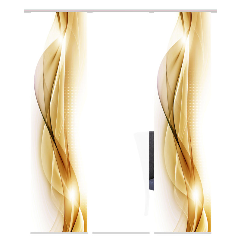 Passmore Track Insert Semi Sheer Sliding Panel, Gold