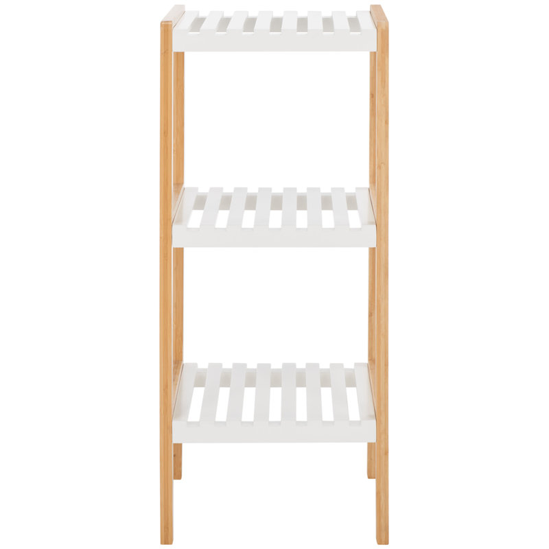 Maegann 13.39'' W Solid Wood Shelving Unit