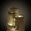 Outdoor Acrylic Weather Resistant Floor Fountain with Lights