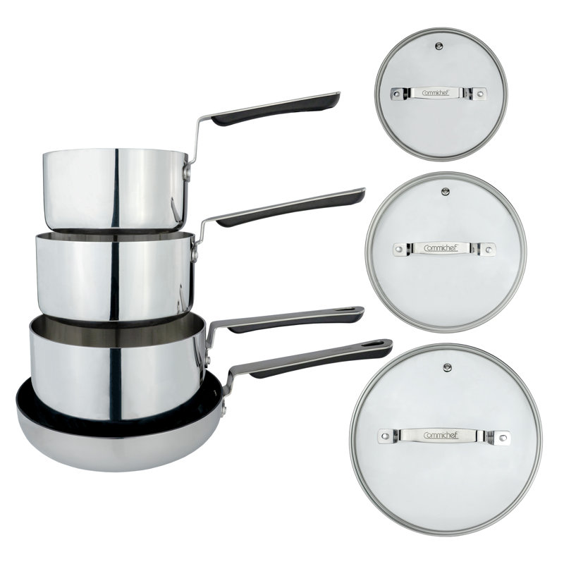 Commichef  4-Piece Cookware Set, Silver