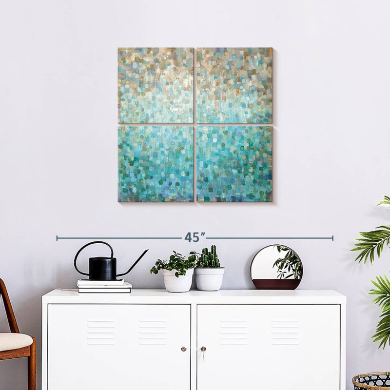 Blocked Avery, 26" H x 26" W