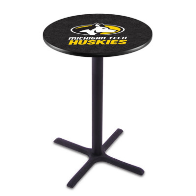 NCAA Round Metal Base Dining Table
