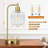 Cream Glass Table Lamps With Usb A&C Ports Set Of 2 For Bedroom-1963739380-1963739338