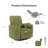 Spinelli Chenille Power Swivel Glider Recliner-1006726737