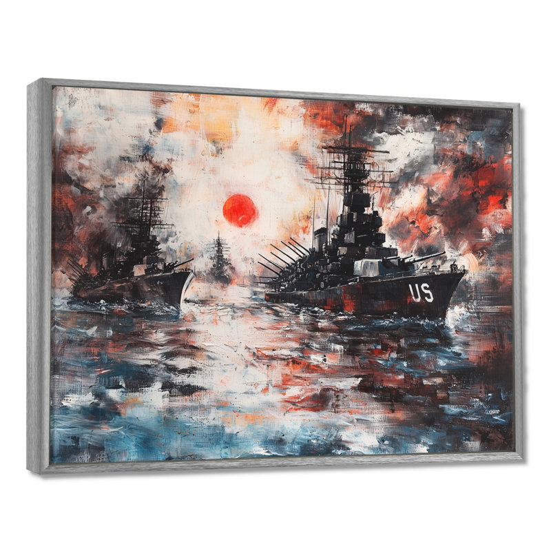 Pearl Harbor and Usa Patriot Memories I - Art mural patriotiste américain, H 30 po x l 40 po, Impression encadrée flottante