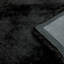 Plush Deep Pile Shaggy Black Rug-25469993