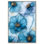 Art mural fleur de toile cyanescence dorée par Art Remedy