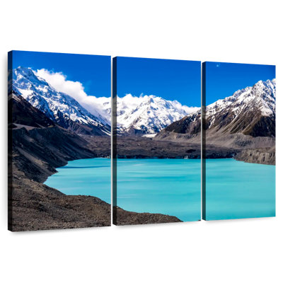 Bleu camion Tasman Lake
