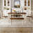6-Piece Dining Set Wooden Table and 4 Chairs with Bench for Dining Room
