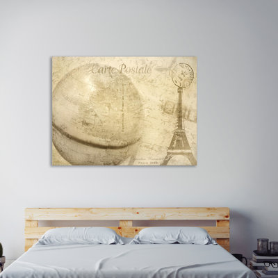 Globe by Kimberly Allen - Wrapped Canvas Print