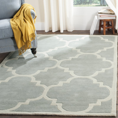 Vick Geometric Wool Hand Woven Area Rug