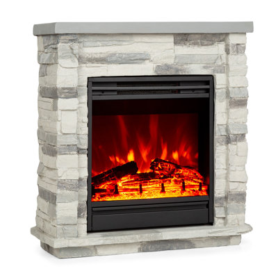Lienz Klarstein 66cm W Grey Electric Fireplace