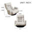 Chaise longue rembourrée Rayford